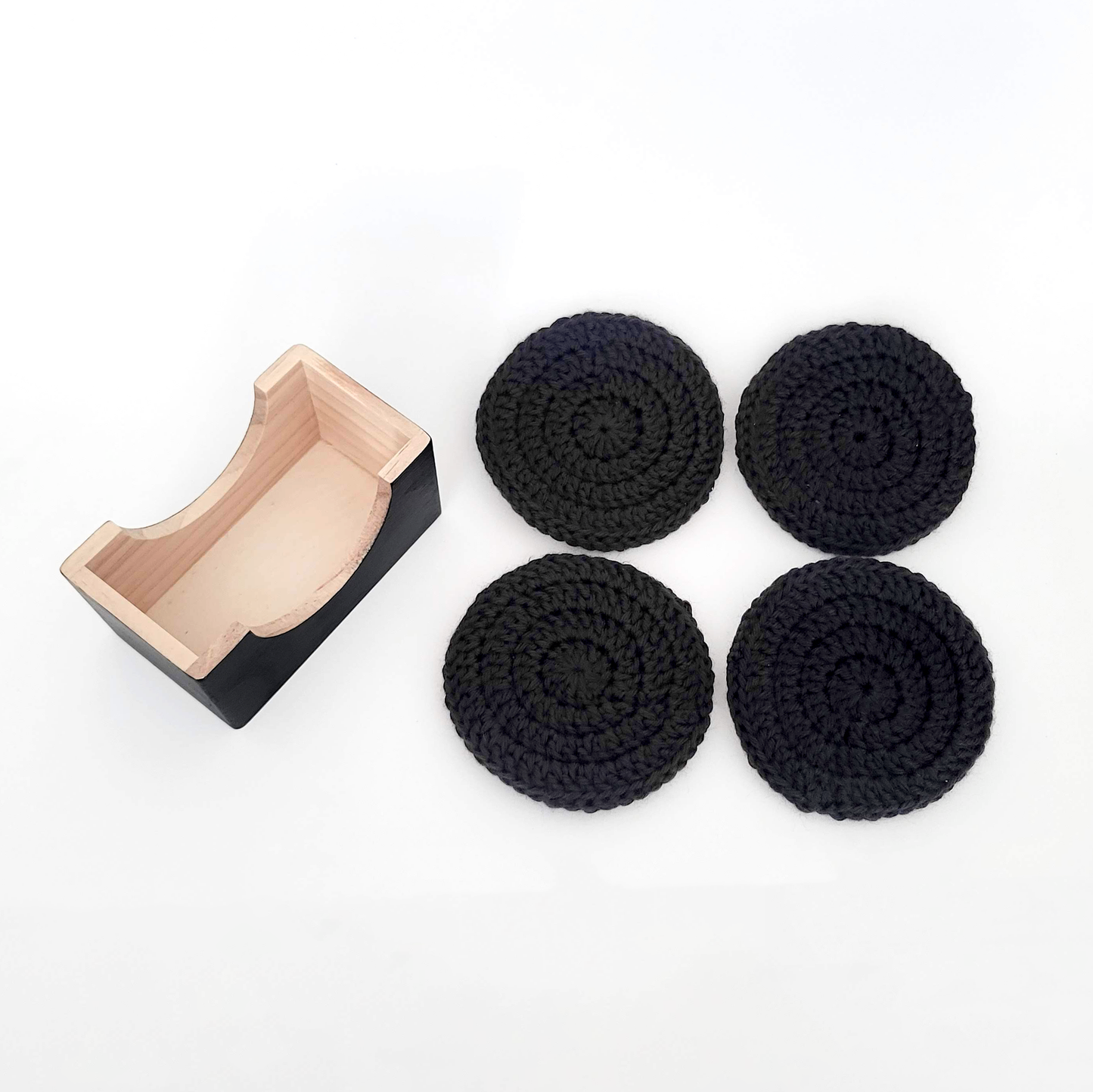 Crocheted Coasters with Box (Set of 4)